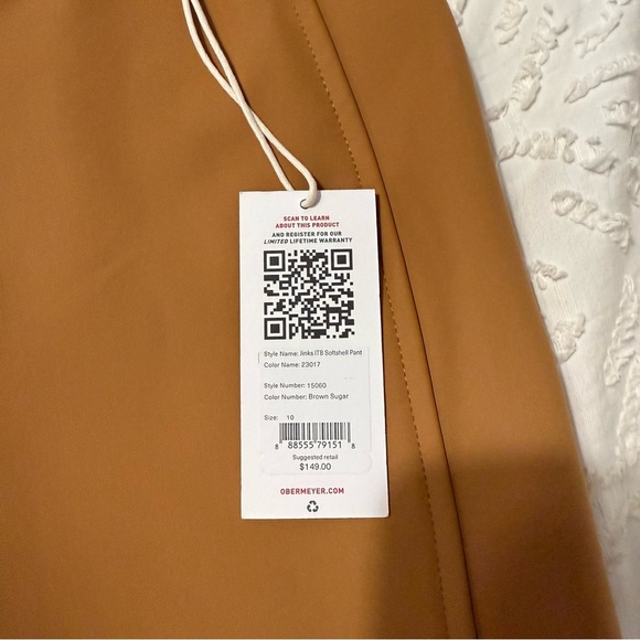 Obermeyer Jinks ITB Softshell Brown Sugar Ski Snowboard Women’s Pants Size 10 - Picture 15 of 16